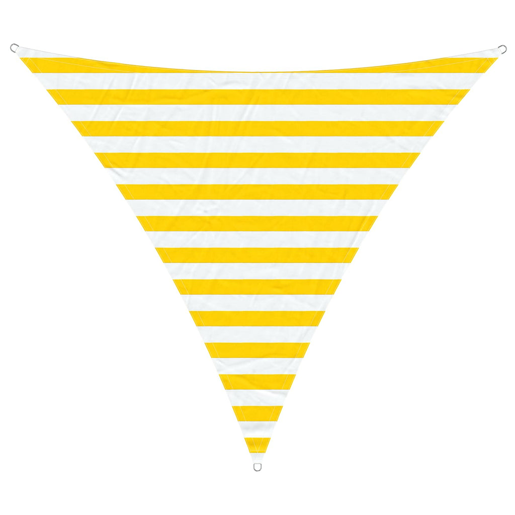 Toldo Vela de Sombra Amarillo y blanco 2 x 2 x 2 m