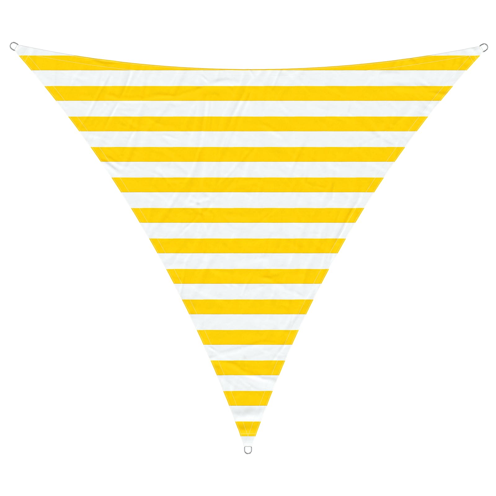 Toldo Vela de Sombra Amarillo y blanco 2 x 2 x 2 m