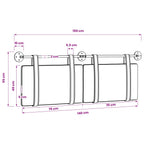 Cabecera Colgante Liso 150 x 55 x 5 cm PU antiguo