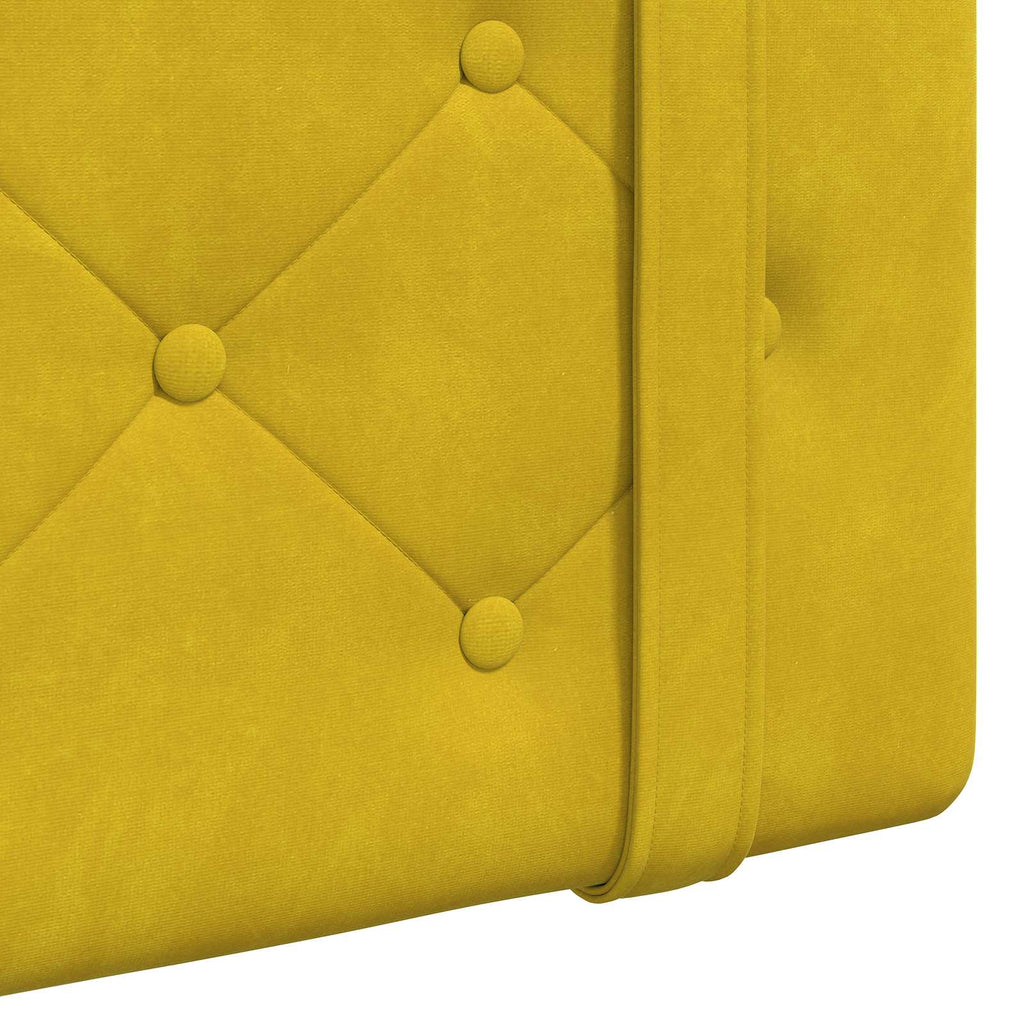 Cabecero colgante Amarillo Terciopelo