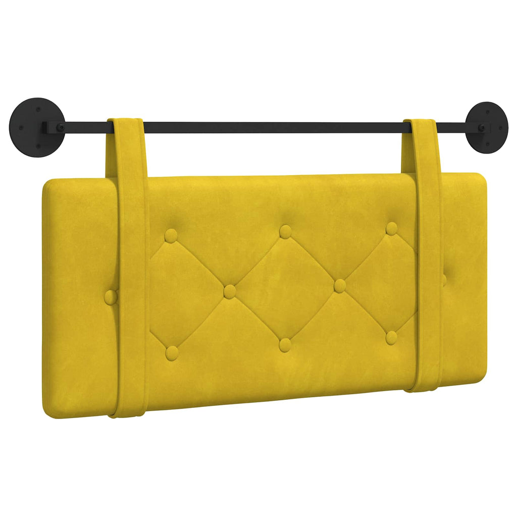 Cabecero colgante Amarillo Terciopelo