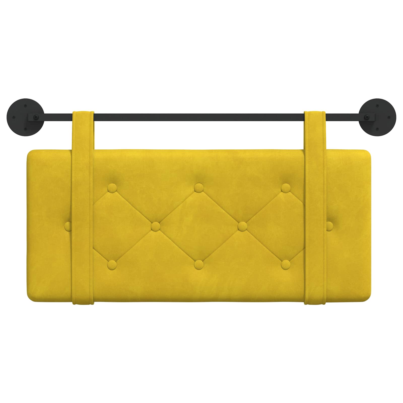 Cabecero colgante Amarillo Terciopelo