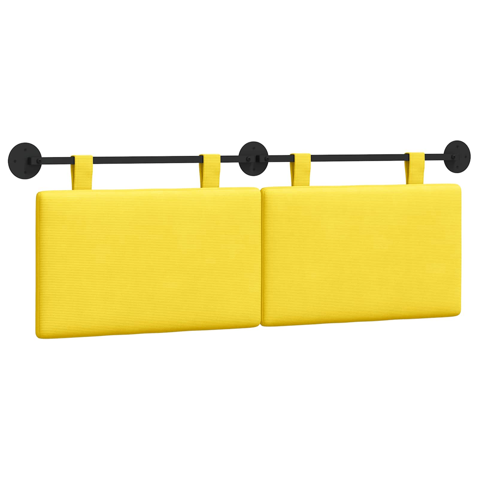 Cabecero colgante Amarillo Claro Tela de Pana