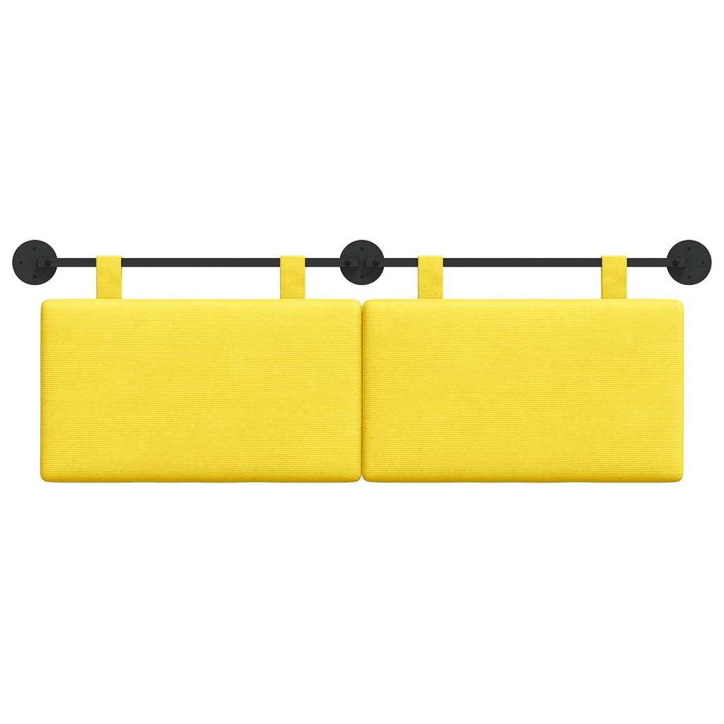 Cabecero colgante Amarillo Claro Tela de Pana