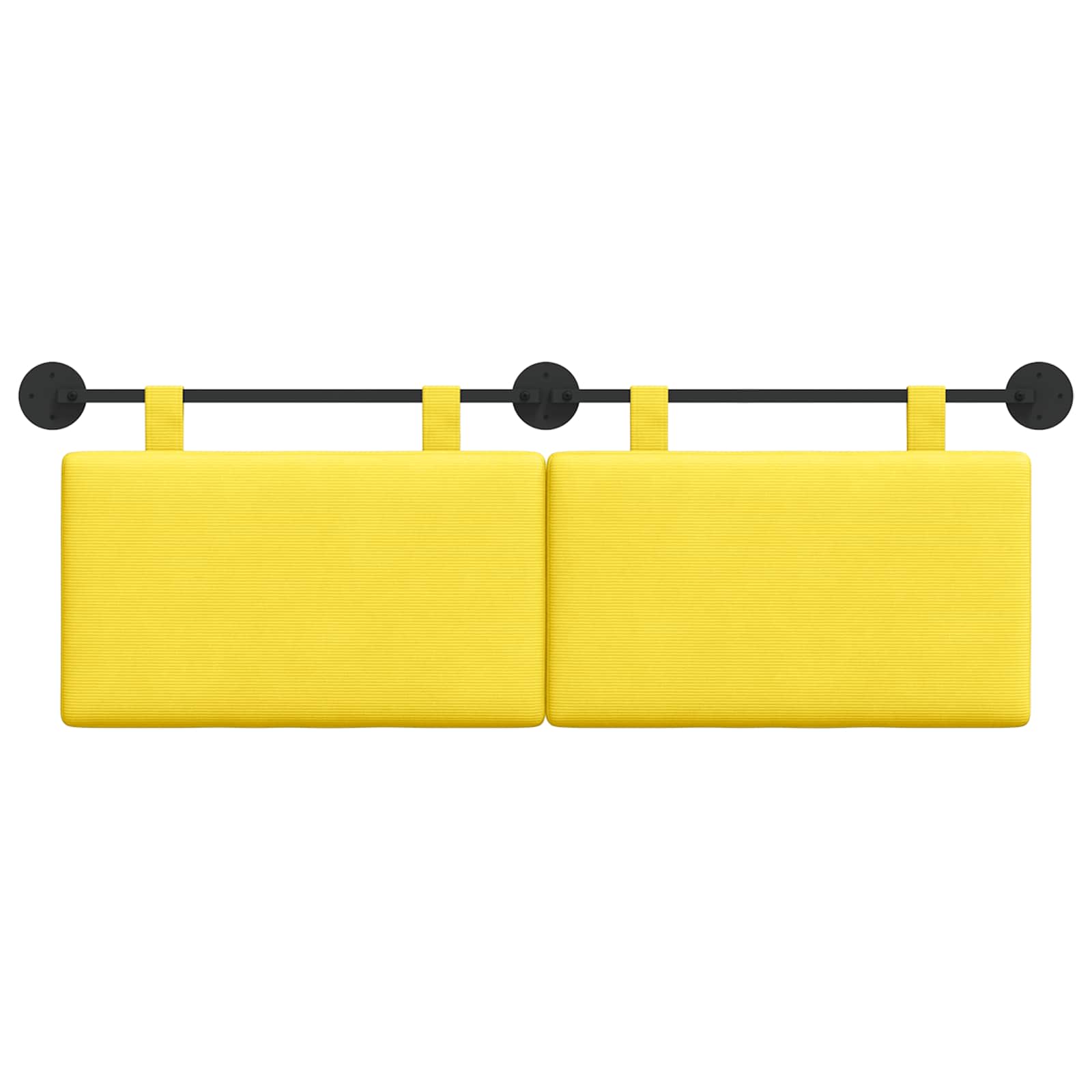 Cabecero colgante Amarillo Claro Tela de Pana