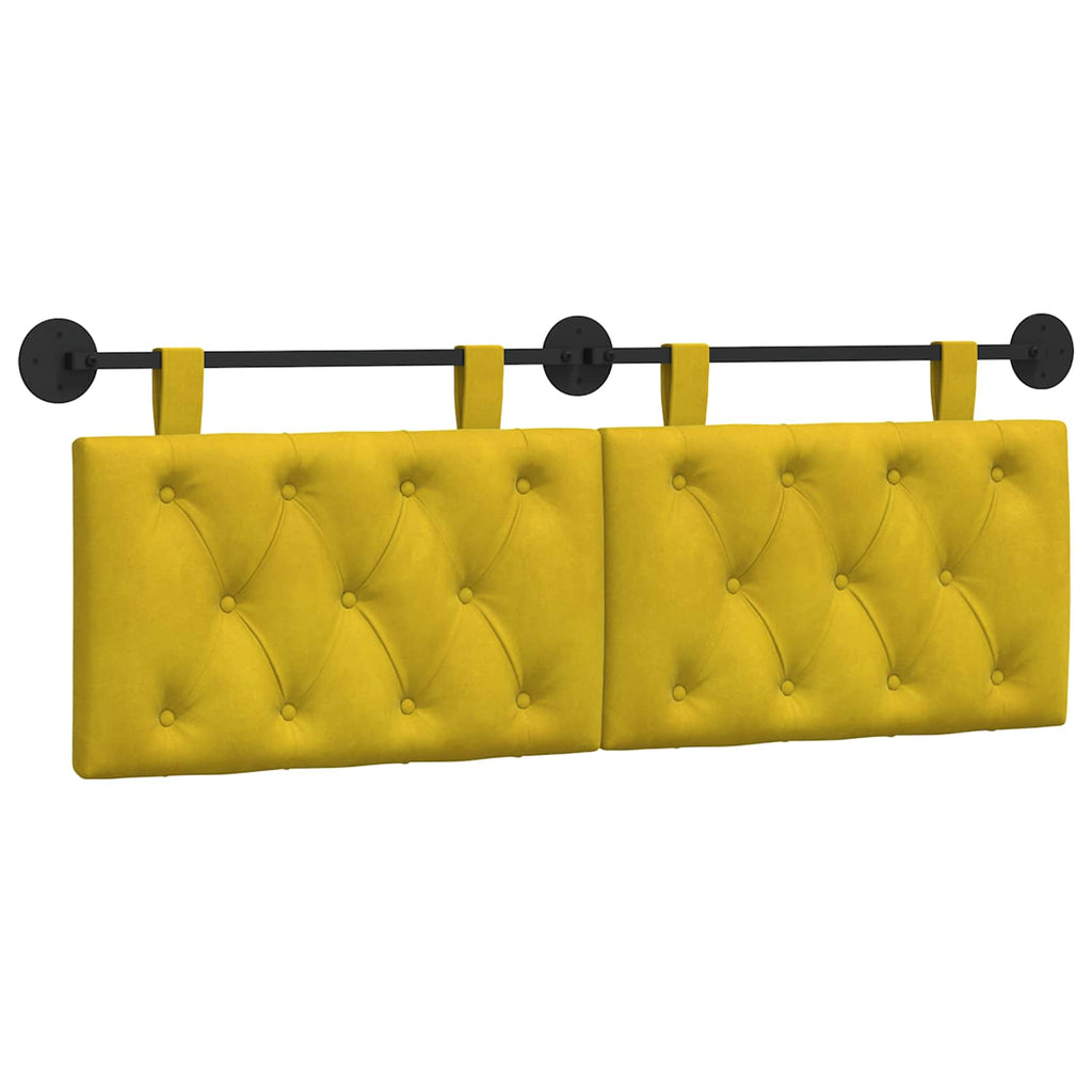 Cabecero colgante Amarillo Terciopelo