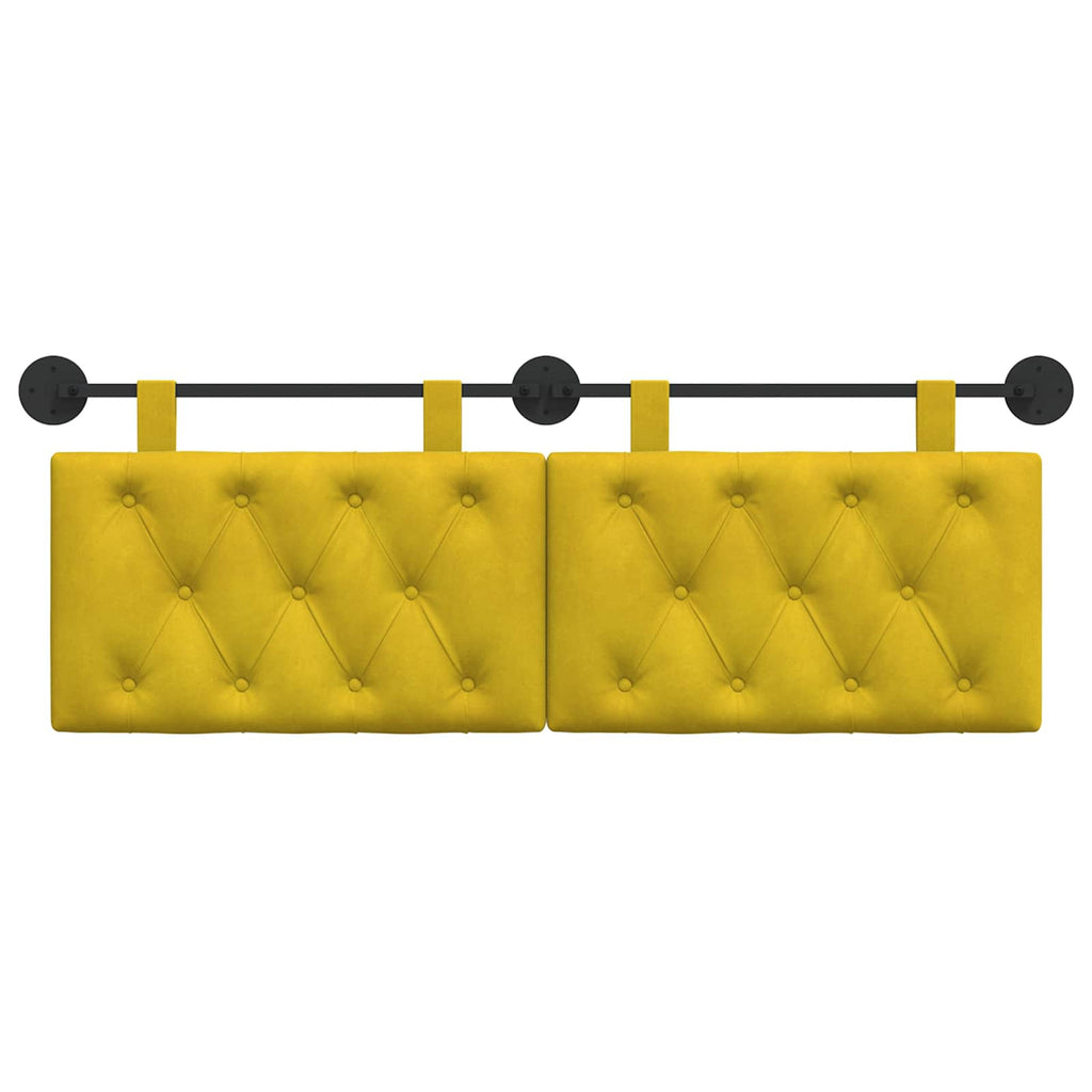 Cabecero colgante Amarillo Terciopelo