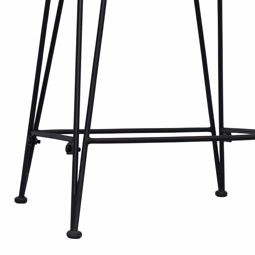 Taburete de bar 2 pcs Natural 44 x 45 x 76 cm Ratán y acero