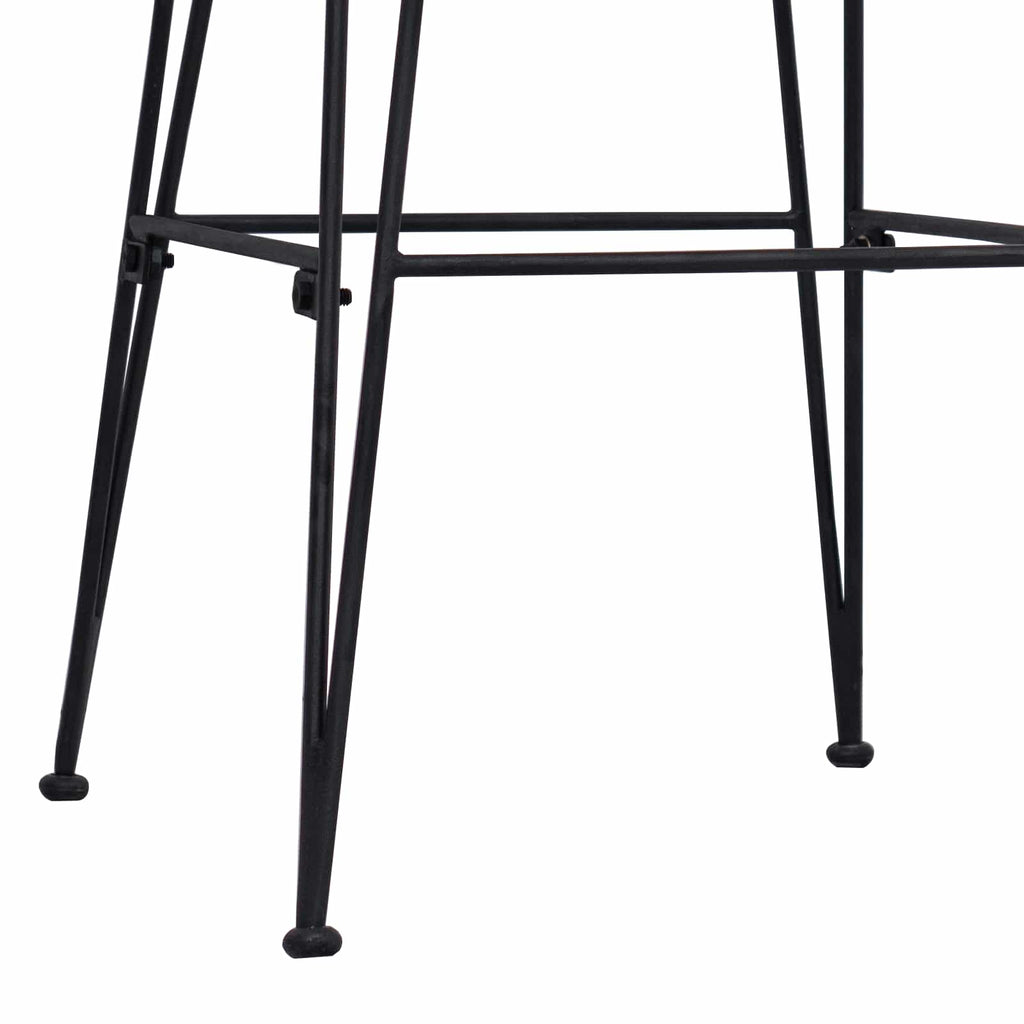 Silla de comedor 2 pcs Natural 41 x 55 x 85 cm Ratán y acero