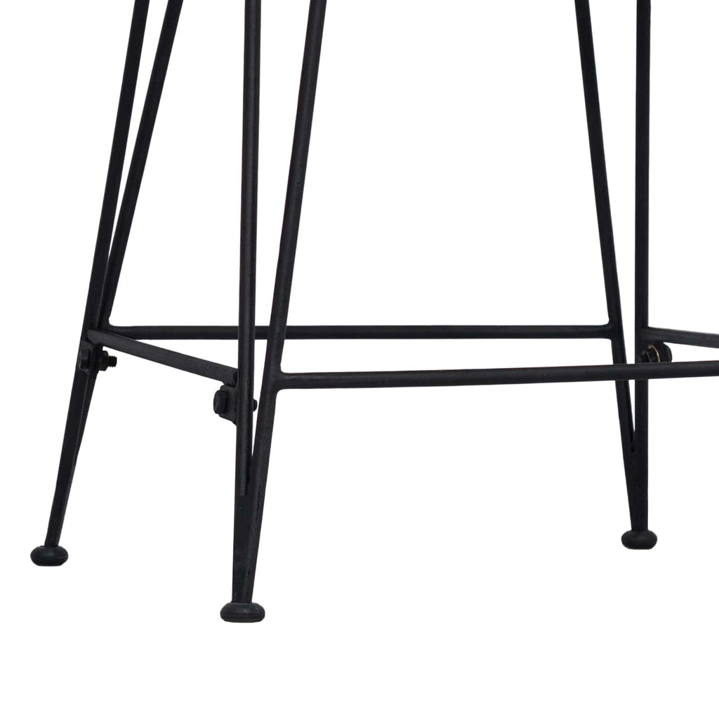Taburete de bar 2 pcs Natural 44 x 54 x 96 cm Ratán y acero