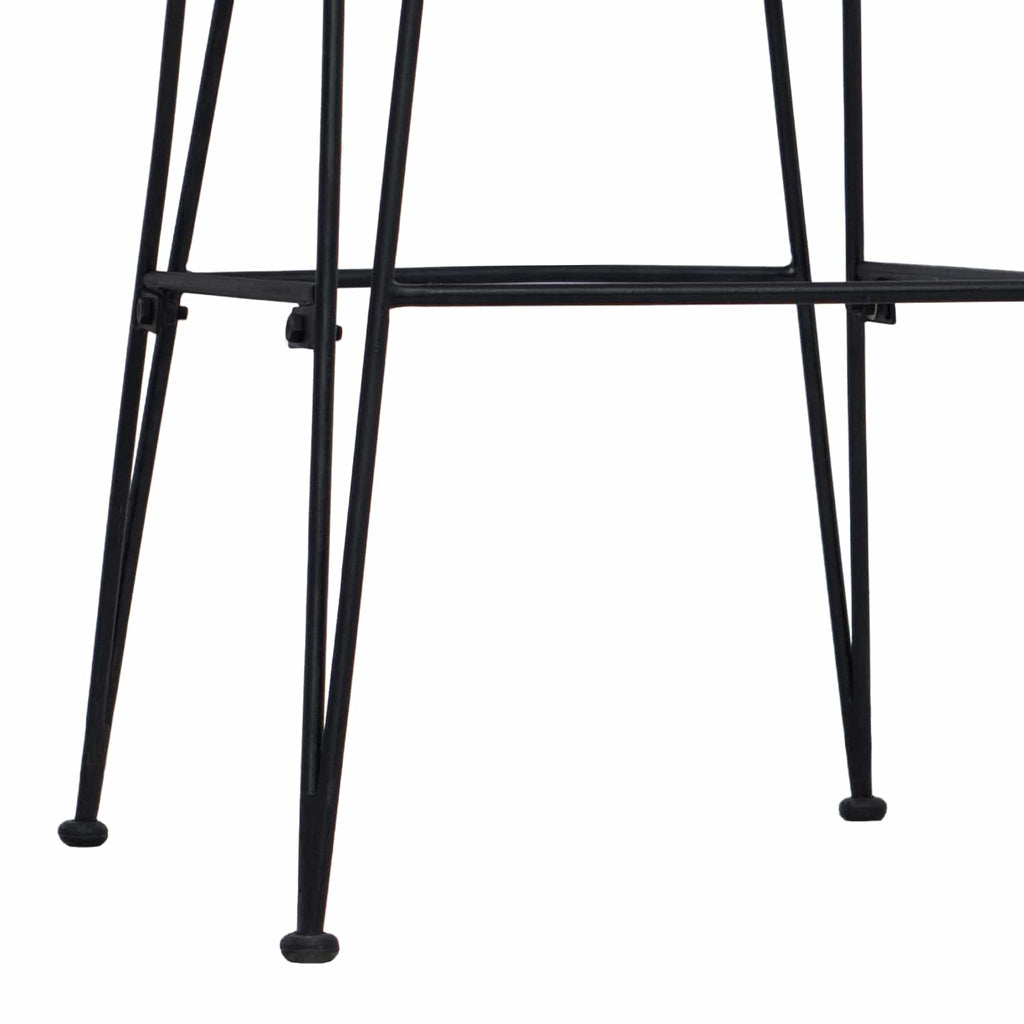 Taburete de bar 2 pcs Natural 44 x 55 x 109 cm Ratán y acero
