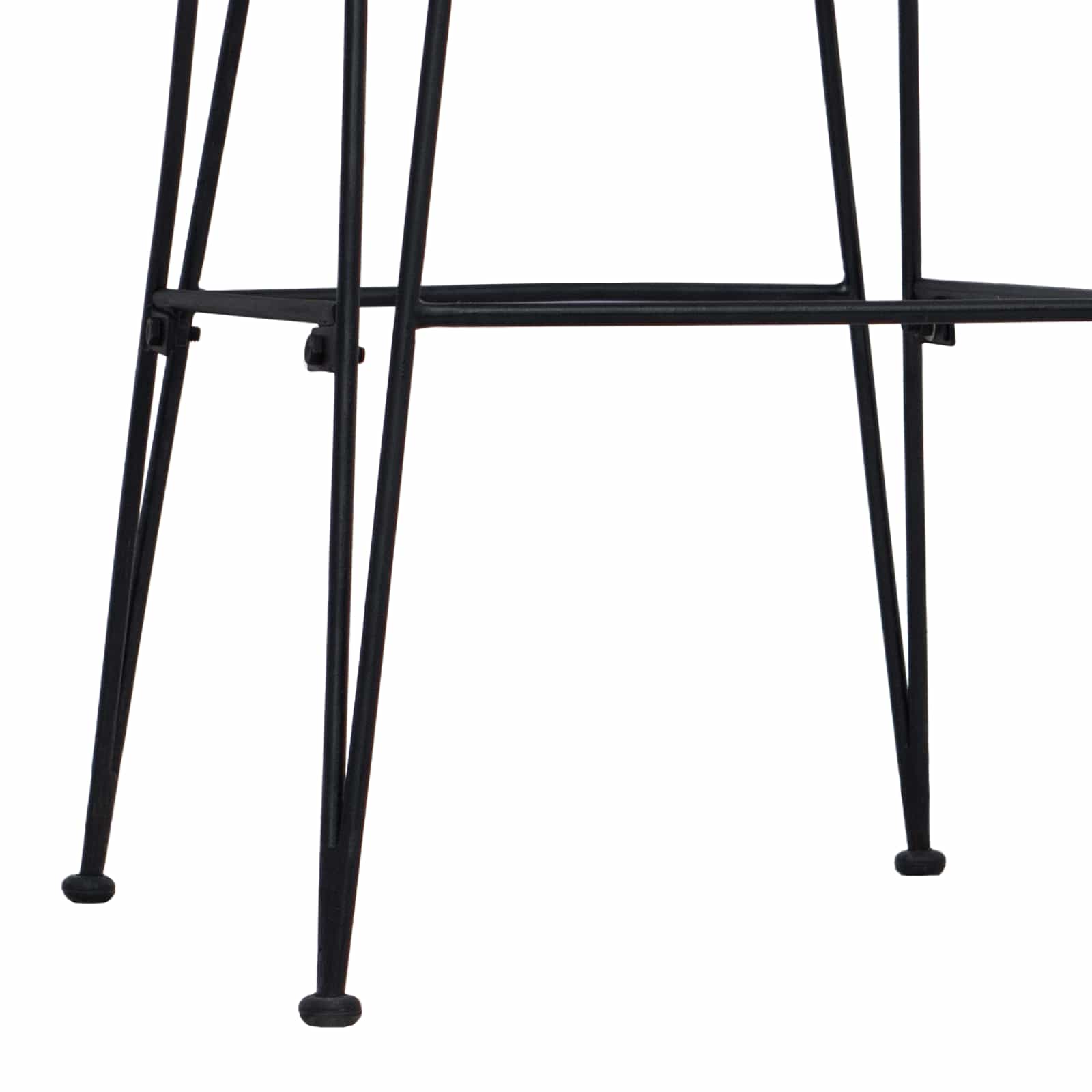 Taburete de bar 2 pcs Natural 44 x 55 x 109 cm Ratán y acero