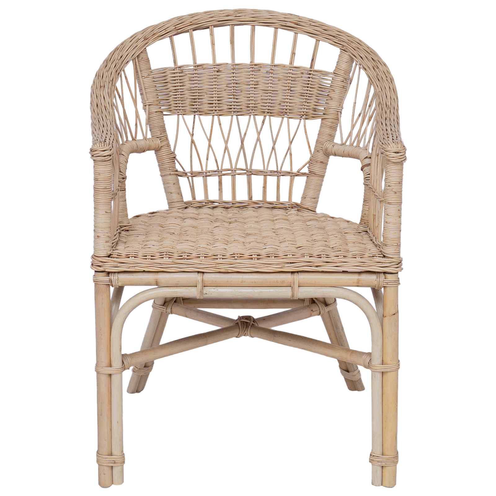 Silla Apilable Natural 60 x 60 x 81 cm Ratán