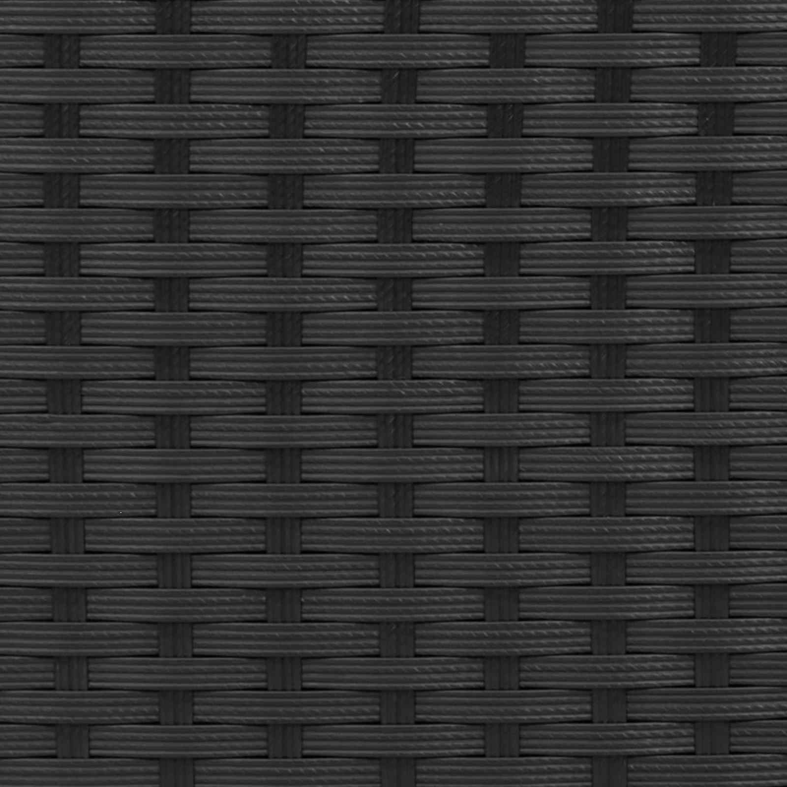 Juego de comedor para exteriores 3 pcs Negro