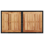 Juego de comedor para exteriores 3 pcs Negro