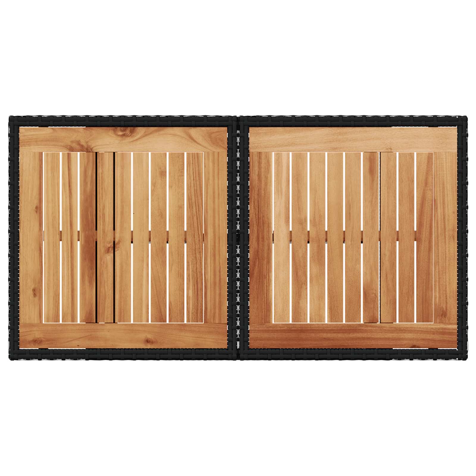 Juego de comedor para exteriores 3 pcs Negro
