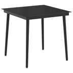Juego de mesa y sofá con cojín 3 pcs Negro y Crema