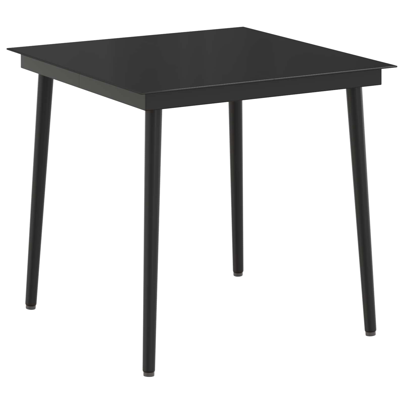 Juego de mesa y sofá con cojín 3 pcs Negro y Crema