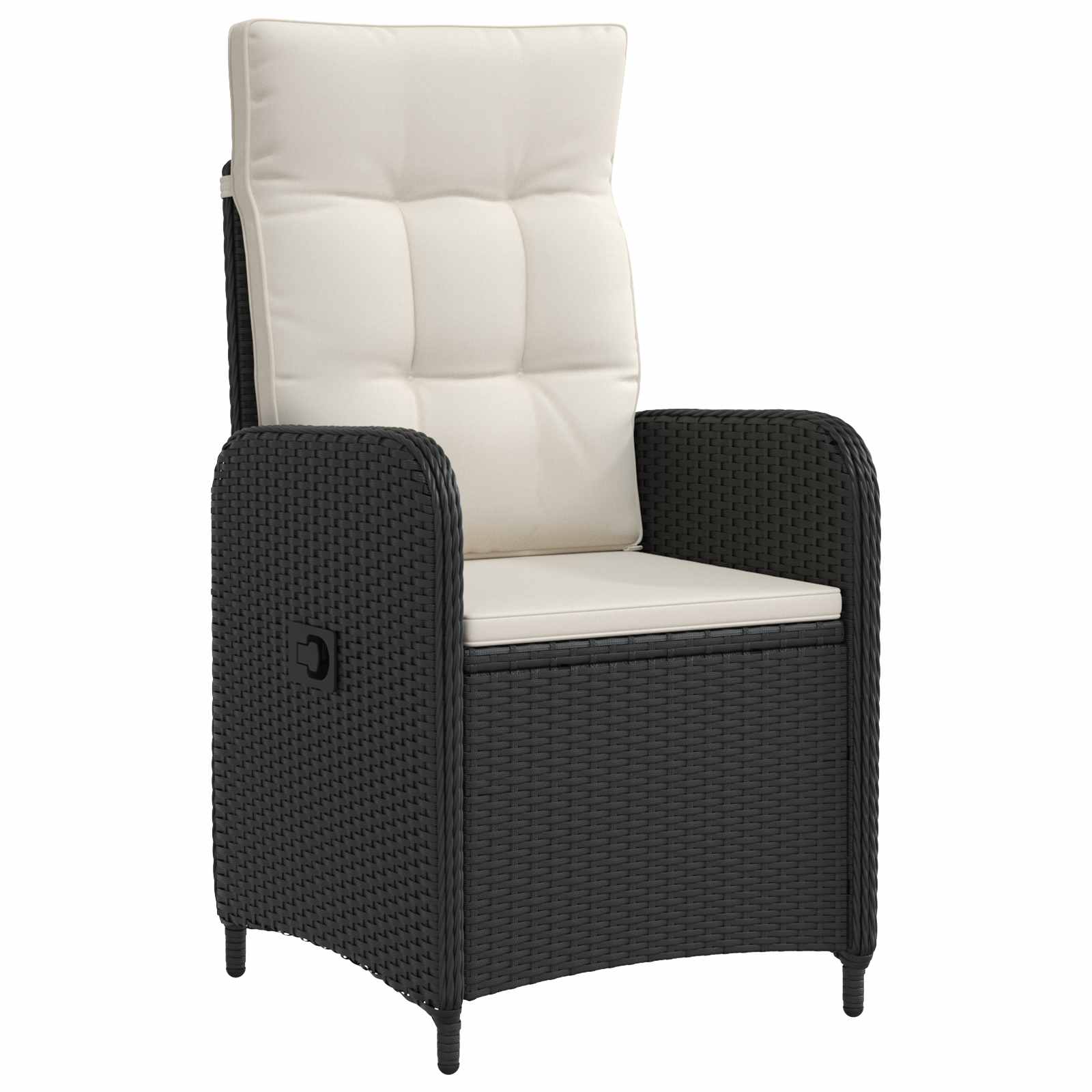Juego de mesa y sofá con cojín 3 pcs Negro y Crema