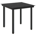 Juego de mesa y sofá con cojín 3 pcs Negro y Crema