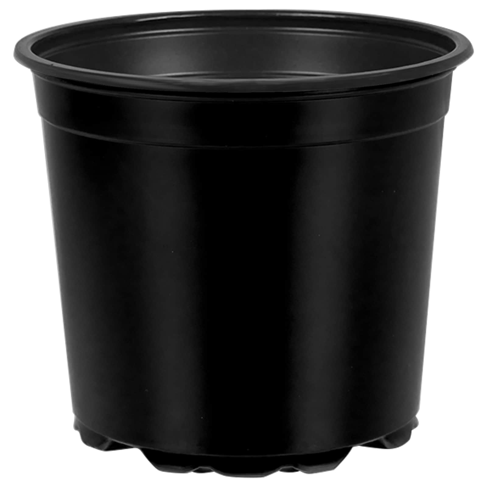 Maceta de flores 100 pcs Negro Ø 15 x 13 cm Plástico