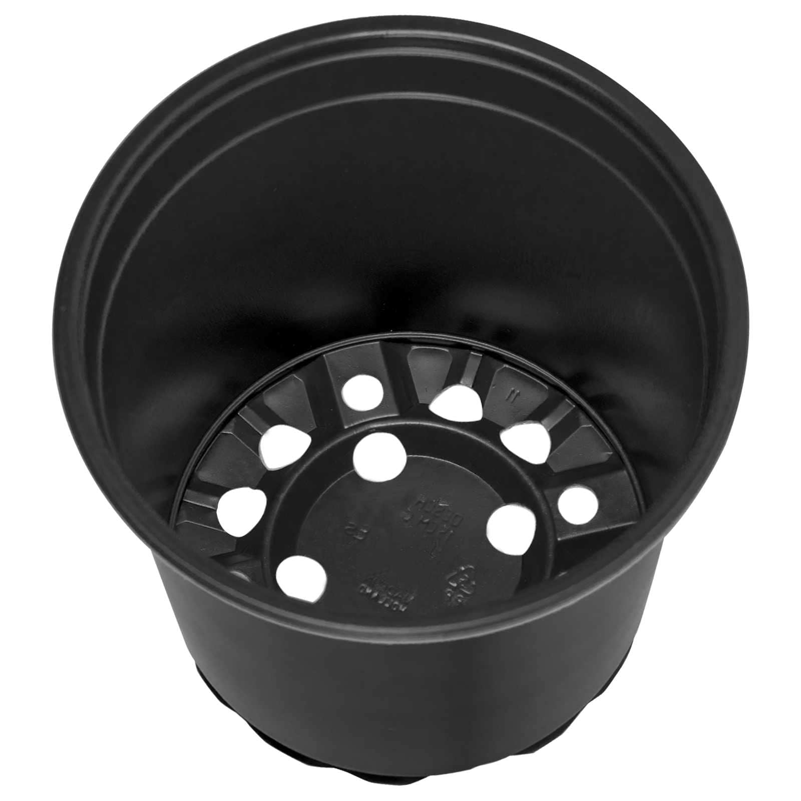 Maceta de flores 100 pcs Negro Ø 15 x 13 cm Plástico