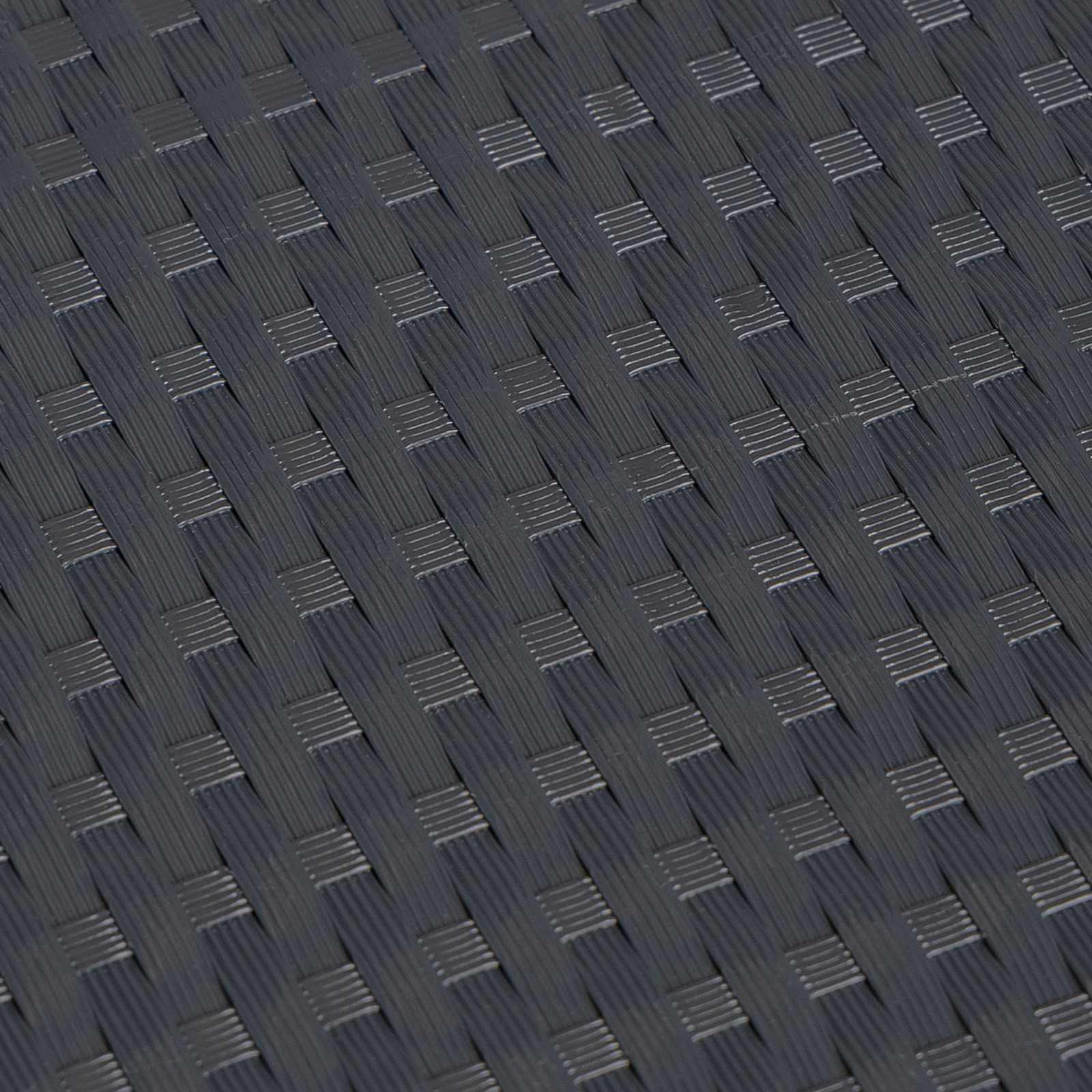 Pantalla de Balcón Gris oscuro 1000 x 100 cm ratán sintético