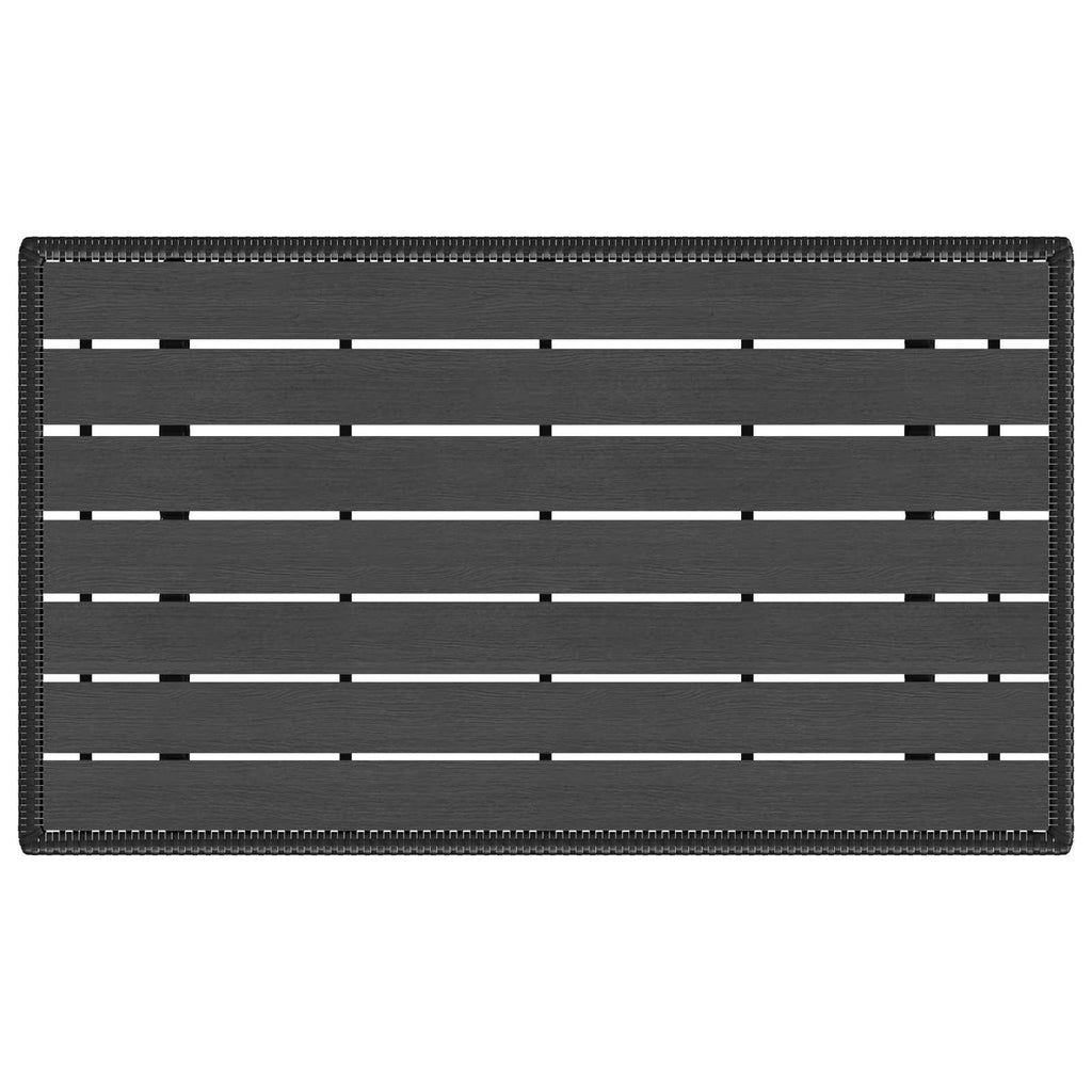 Juego de comedor para exteriores 3 pcs Negro ratán sintético