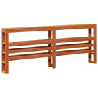 Estructura de cama 2 pcs Marrón cera Madera de Pino Macizo