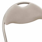 Silla Plegable 2 pcs Arena 48 x 43,5 x 81 cm Cuero sintético