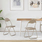 Folding Chair 2 pcs Sand 48 x 43.5 x 81 cm Faux Leather