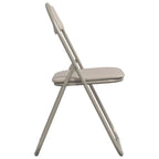 Silla Plegable 2 pcs Arena 48 x 43,5 x 81 cm Cuero sintético