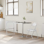 Silla Plegable 2 pcs 48 x 43,5 x 81 cm Cuero sintético