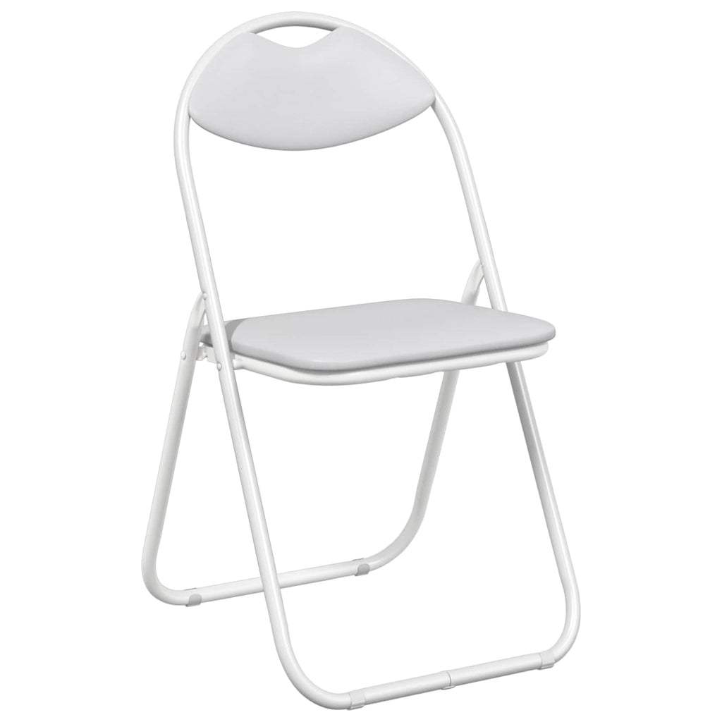 Silla Plegable 2 pcs 48 x 43,5 x 81 cm Cuero sintético