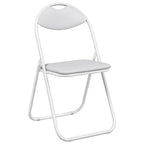 Silla Plegable 2 pcs 48 x 43,5 x 81 cm Cuero sintético