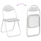 Silla Plegable 2 pcs 48 x 43,5 x 81 cm Cuero sintético