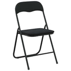 Silla Plegable 2 pcs Negro 48 x 44 x 78 cm Terciopelo