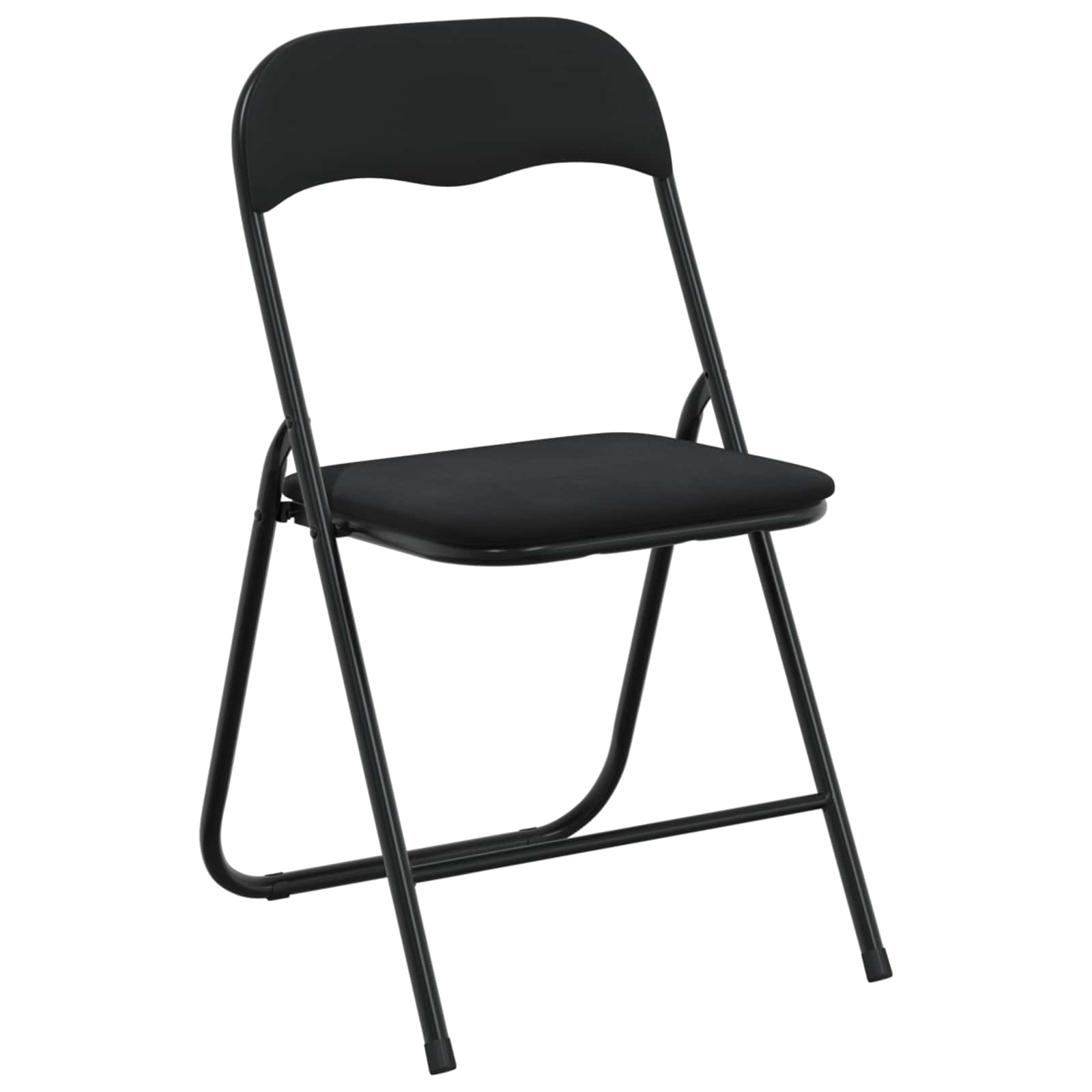 Silla Plegable 2 pcs Negro 48 x 44 x 78 cm Terciopelo