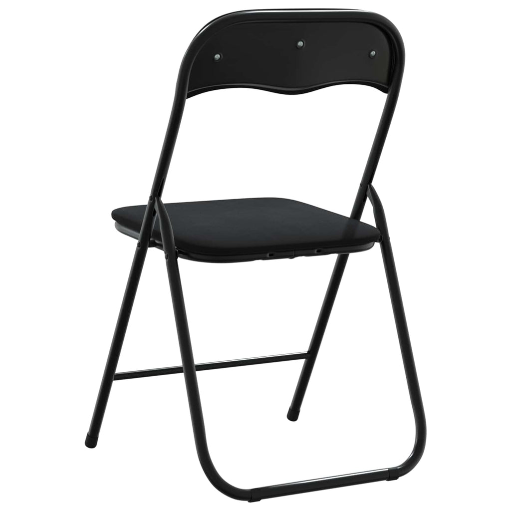 Silla Plegable 2 pcs Negro 48 x 44 x 78 cm Terciopelo