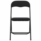 Silla Plegable 2 pcs Negro 48 x 44 x 78 cm Terciopelo