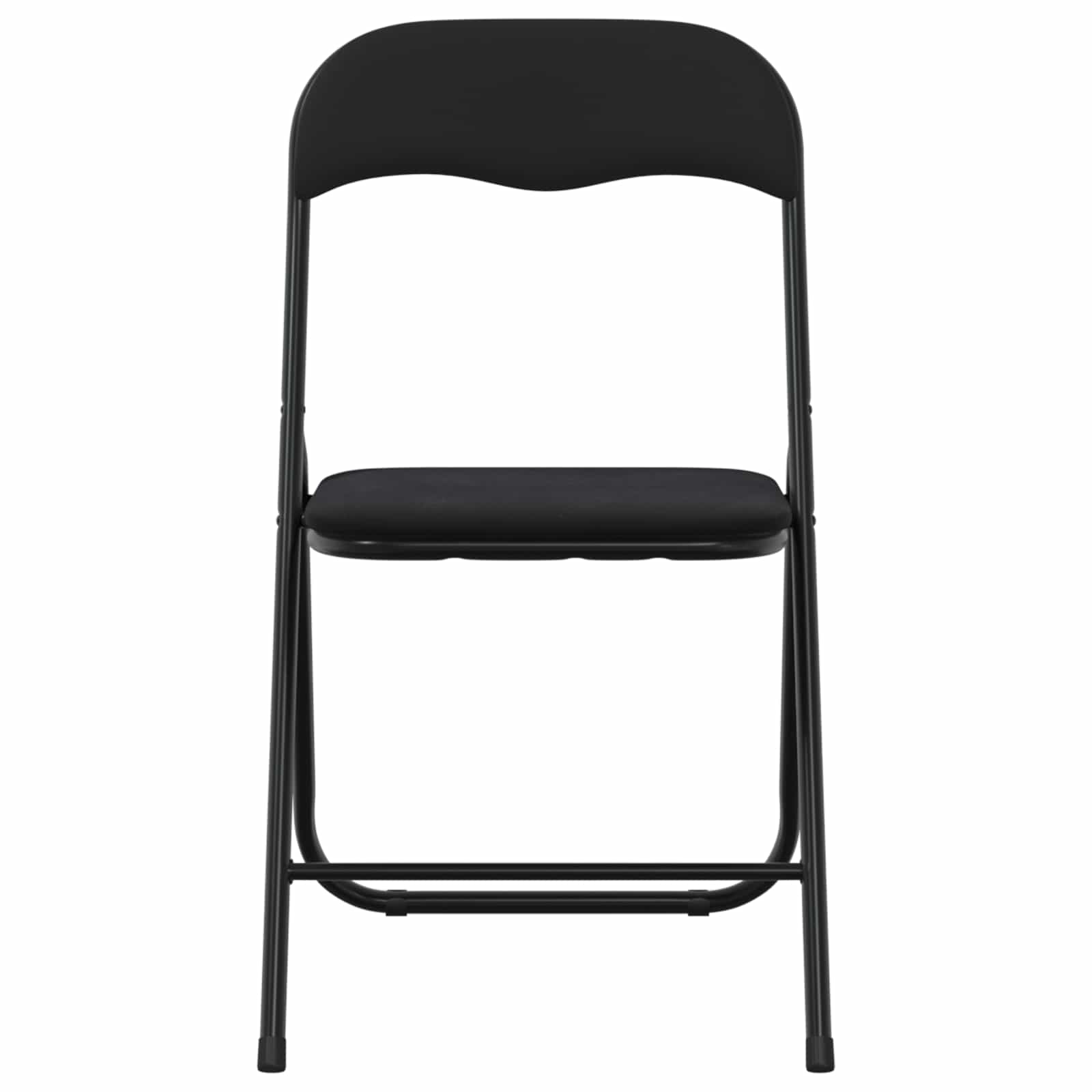 Silla Plegable 2 pcs Negro 48 x 44 x 78 cm Terciopelo