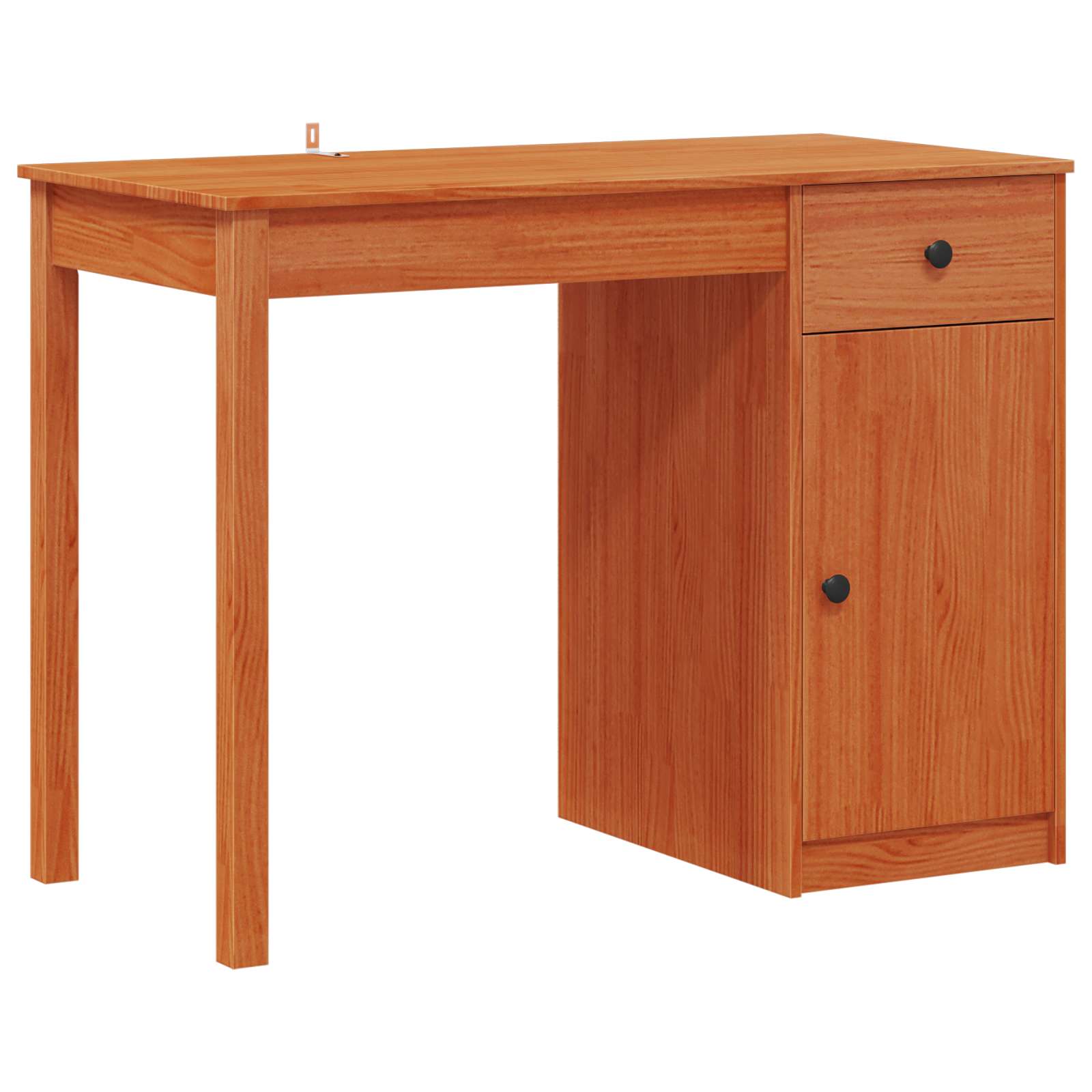 Escritorio con cajón Marrón Cera 100 x 50 x 74 cm Pino macizo
