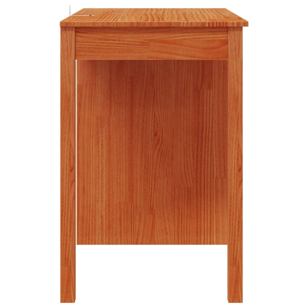 Escritorio con cajón Marrón Cera 100 x 50 x 74 cm Pino macizo