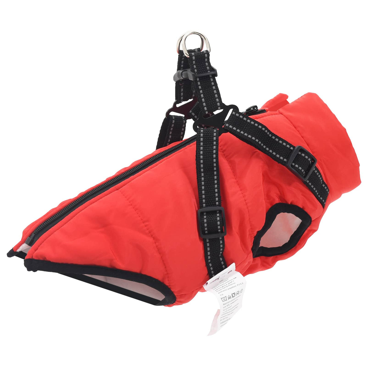 Navy Blue Dog Coat L24 Fleece and Polyester