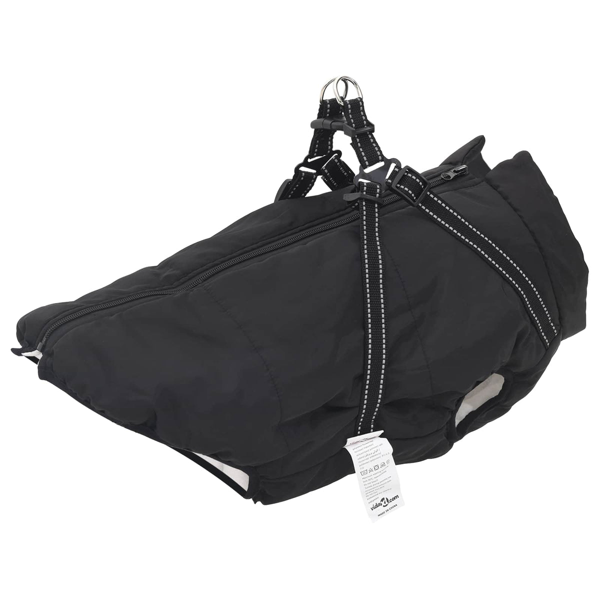 Navy Blue Dog Coat L24 Fleece and Polyester