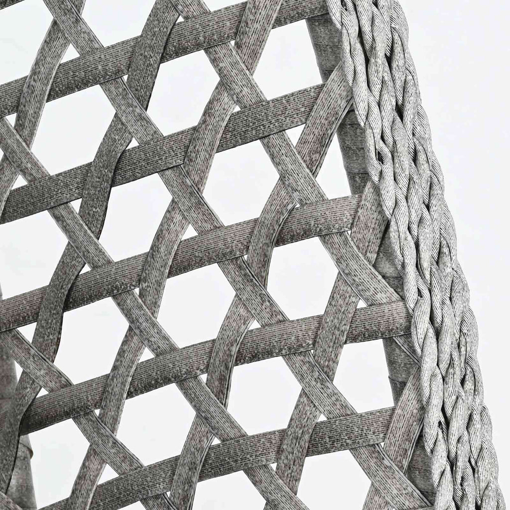 Silla colgante tipo huevo sin soporte Antracita y Gris
