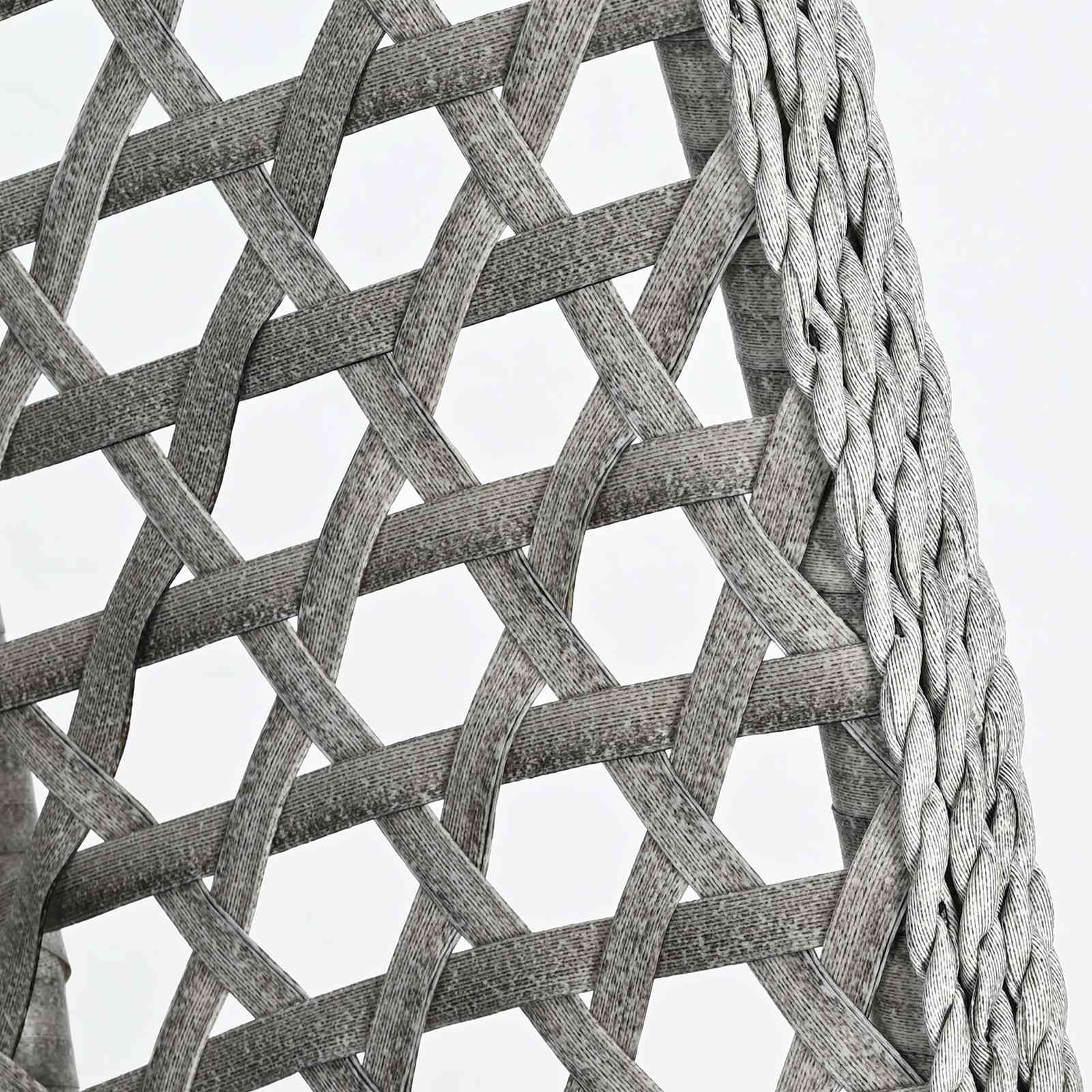 Silla colgante tipo huevo sin soporte Antracita y Gris