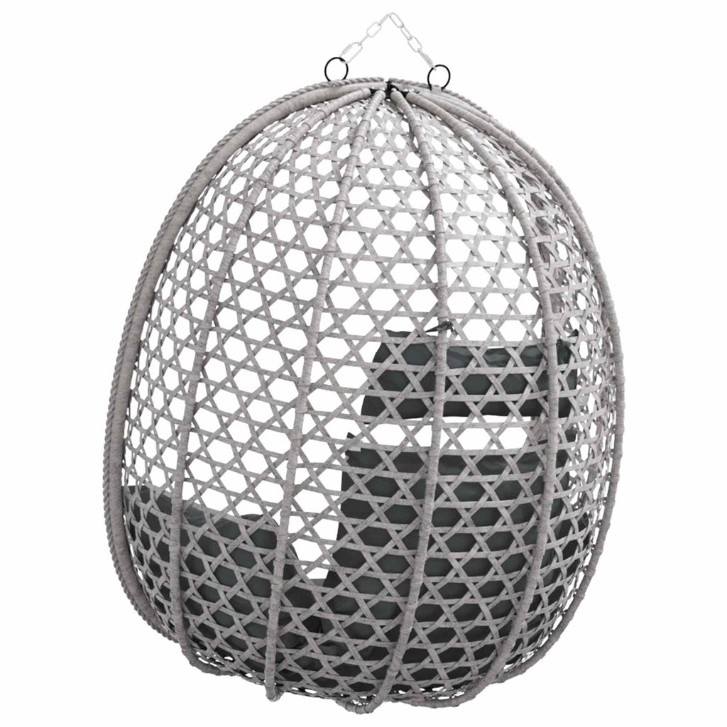 Silla colgante tipo huevo sin soporte Antracita y Gris