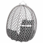 Silla colgante tipo huevo sin soporte Antracita y Gris