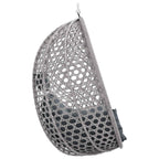 Silla colgante tipo huevo sin soporte Antracita y Gris